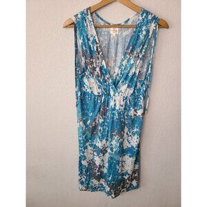 Banana Republic Womens Floral Blue Mini Dress  Size M